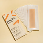 EvenSkin scar strips packaging with strips on a beige background